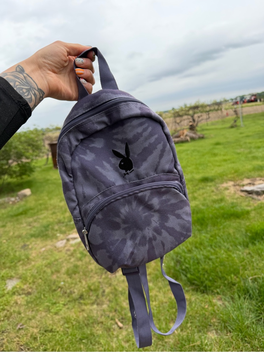 PLAYBOY Tie-Dye Mini Backpack